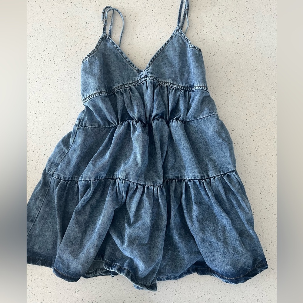 NWOT Denim Dress - Picture 3 of 4
